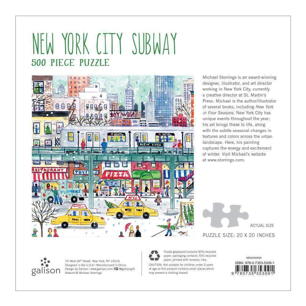 Michael Storrings New York City Subway 500 Piece Puzzle