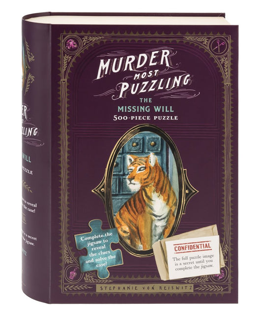 Murder Most Puzzling: The Missing Will 500 Piece Puzzle Chronicle Books