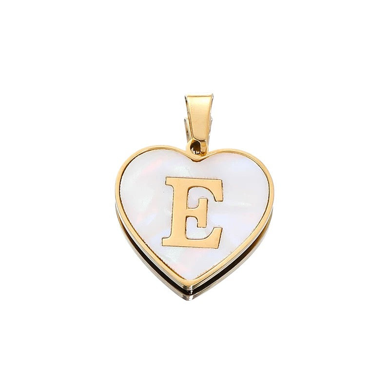 Elegant Heart Alphabet Charms for Jewelry Making