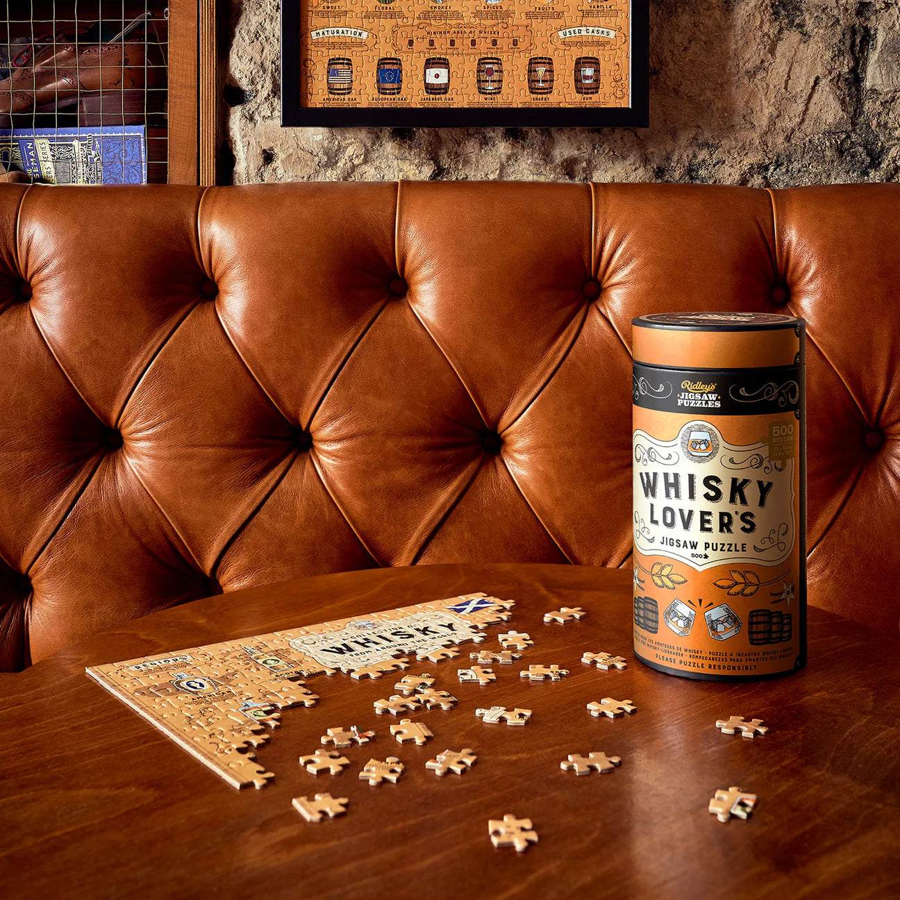 Whisky Lover's 500 Piece Jigsaw Puzzle Ridley’s Games