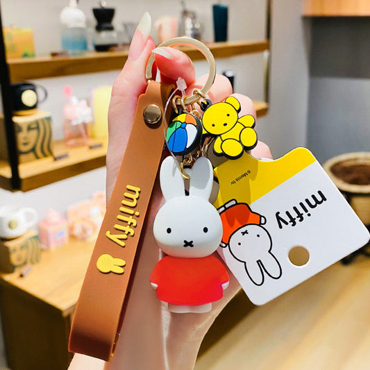 Miffy Bunny Keychain – Kawaii Silicone Bag Charm Gift Idea V Boutique Studio