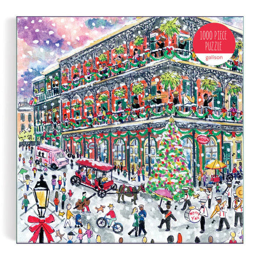 Michael Storrings Christmas in New Orleans 1000 Piece Puzzle Galison