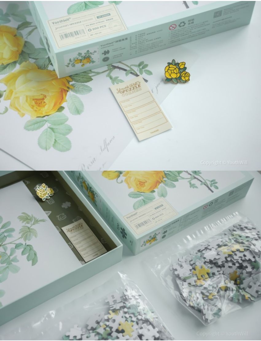 The Bible of Roses (Yellow) 500 Pieces Jigsaw Puzzle