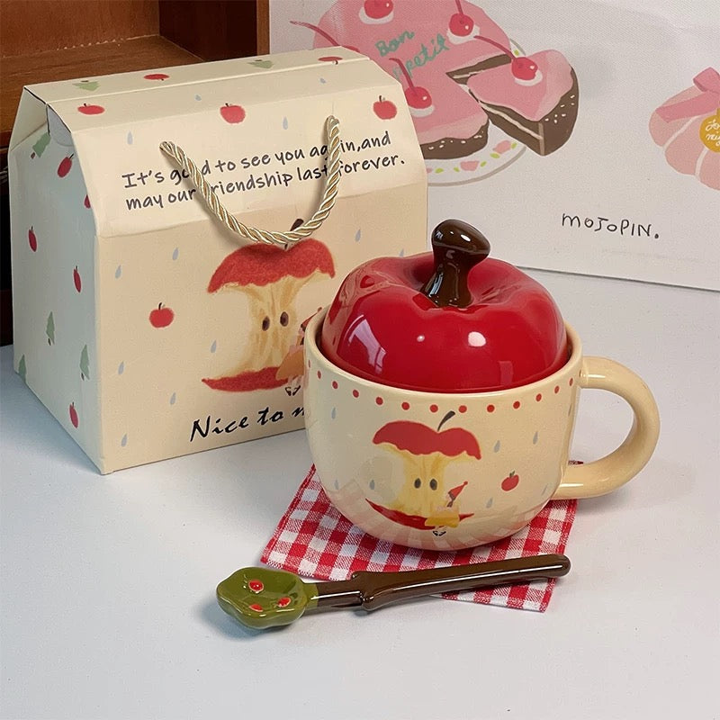 Cute Apple Ceramic Mug