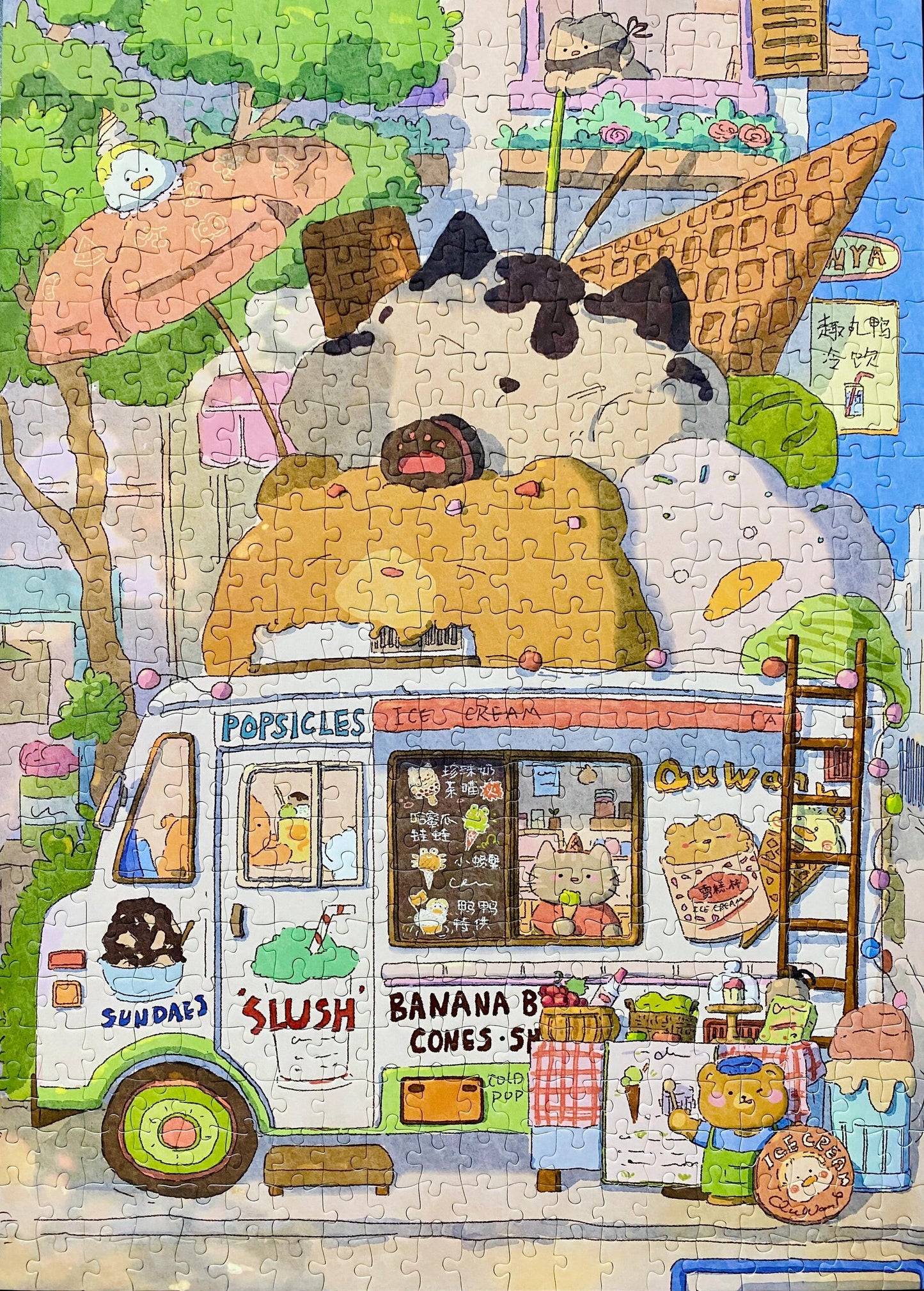 Kessing Ice Cream Truck 500 Piece Jigsaw Puzzle Jigsaw puzzles