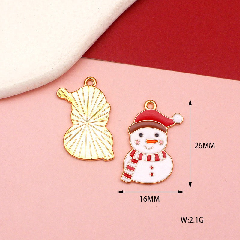 Festival Christmas Charms for Jewelry Making