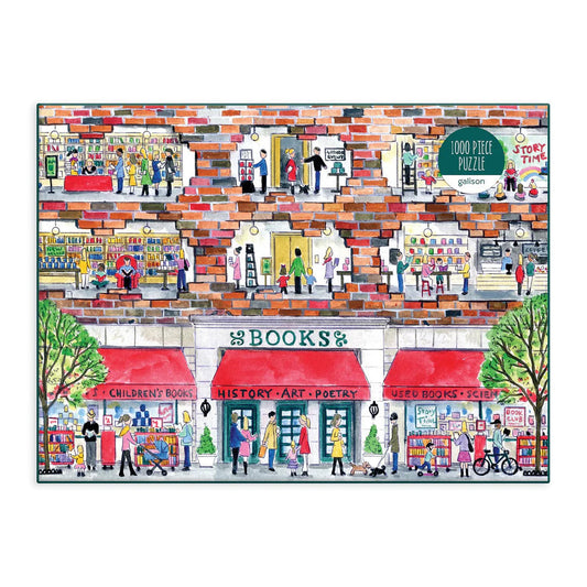 Michael Storrings A Day at the Bookstore 1000 Piece Puzzle Galison