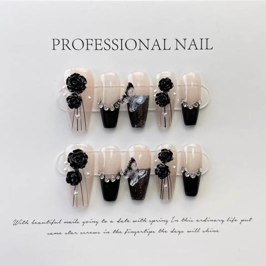 Black Rose Dream Press-on Nails