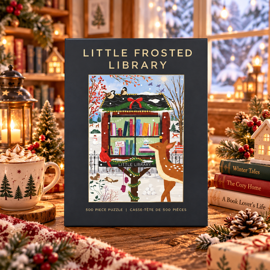 Little Frosted Library 500 Piece Jigsaw Puzzle Hobbry
