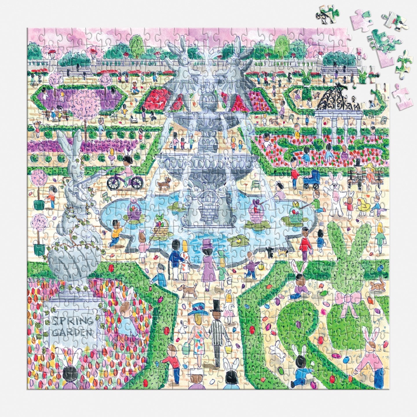 Michael Storrings Spring Egg Hunt 500 Piece Puzzle
