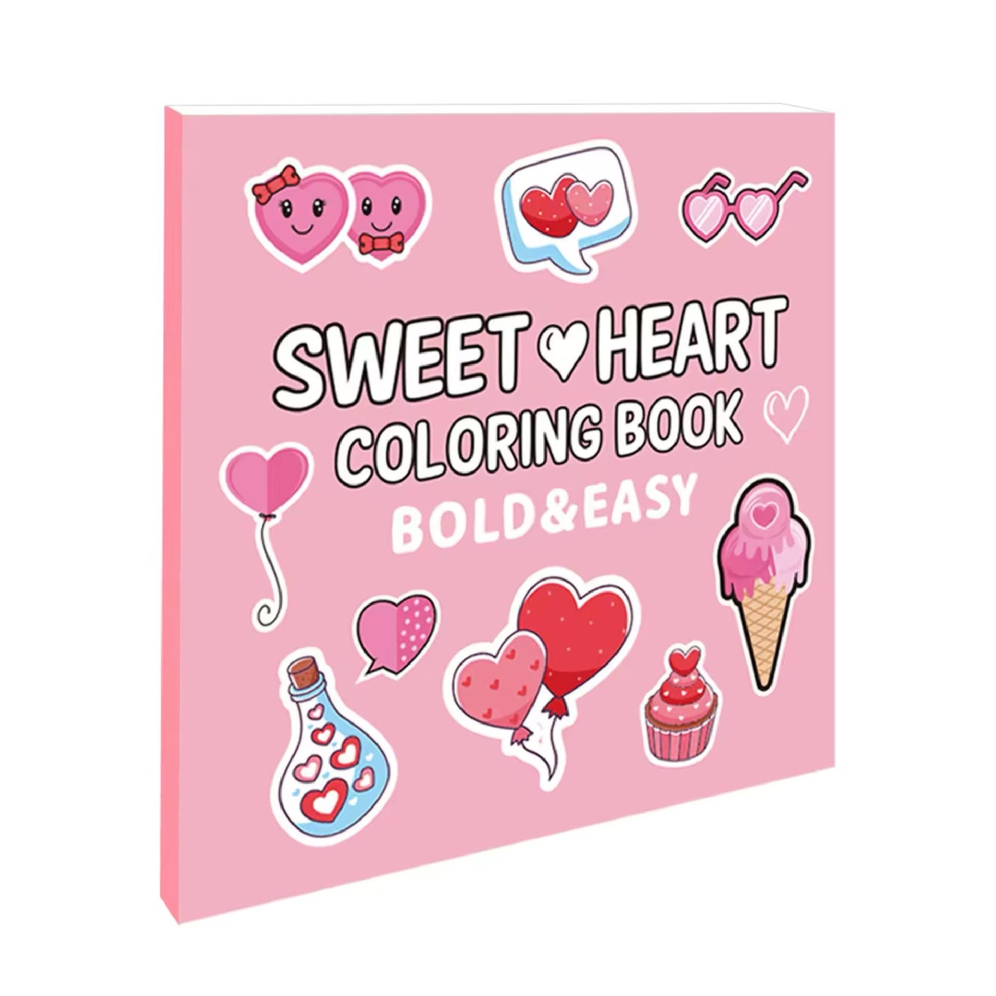 Sweet Heart Coloring Book – Cute & Easy Valentine-Themed Illustrations