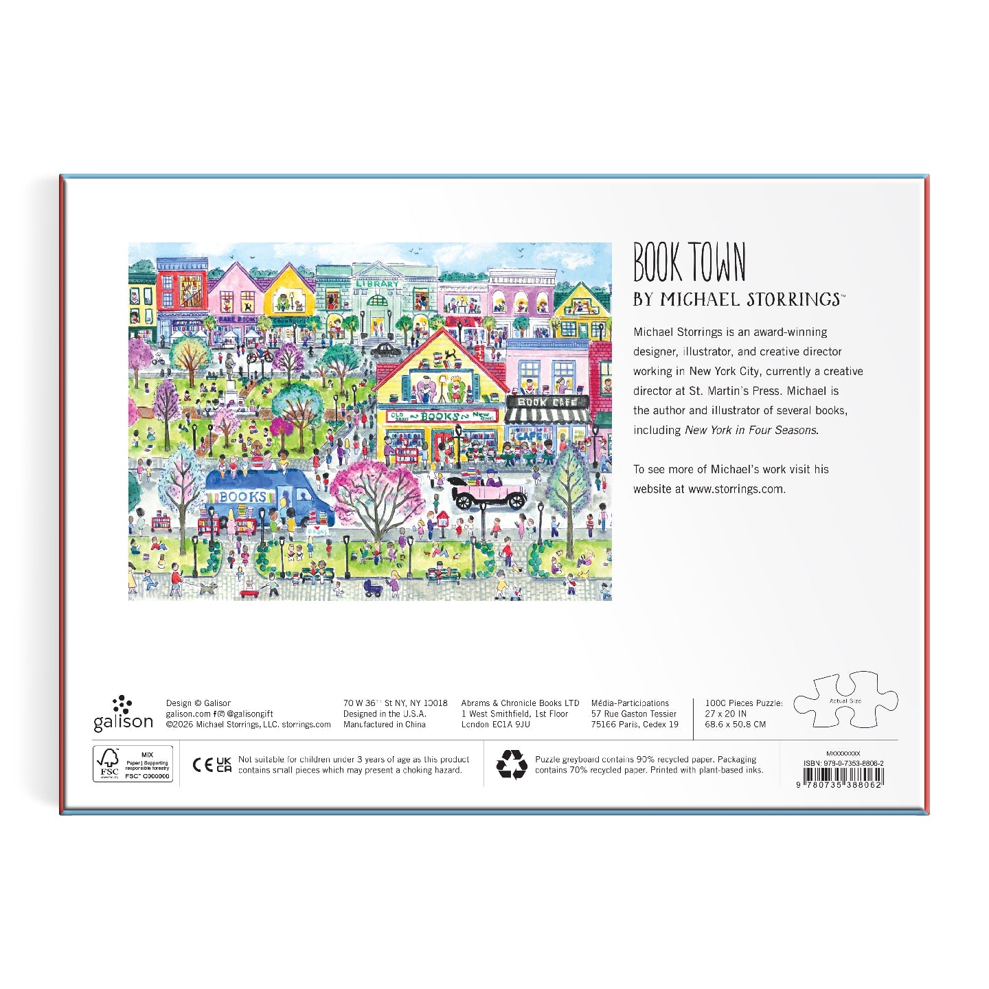 Michael Storrings Book Townscape 1000 Piece Puzzle