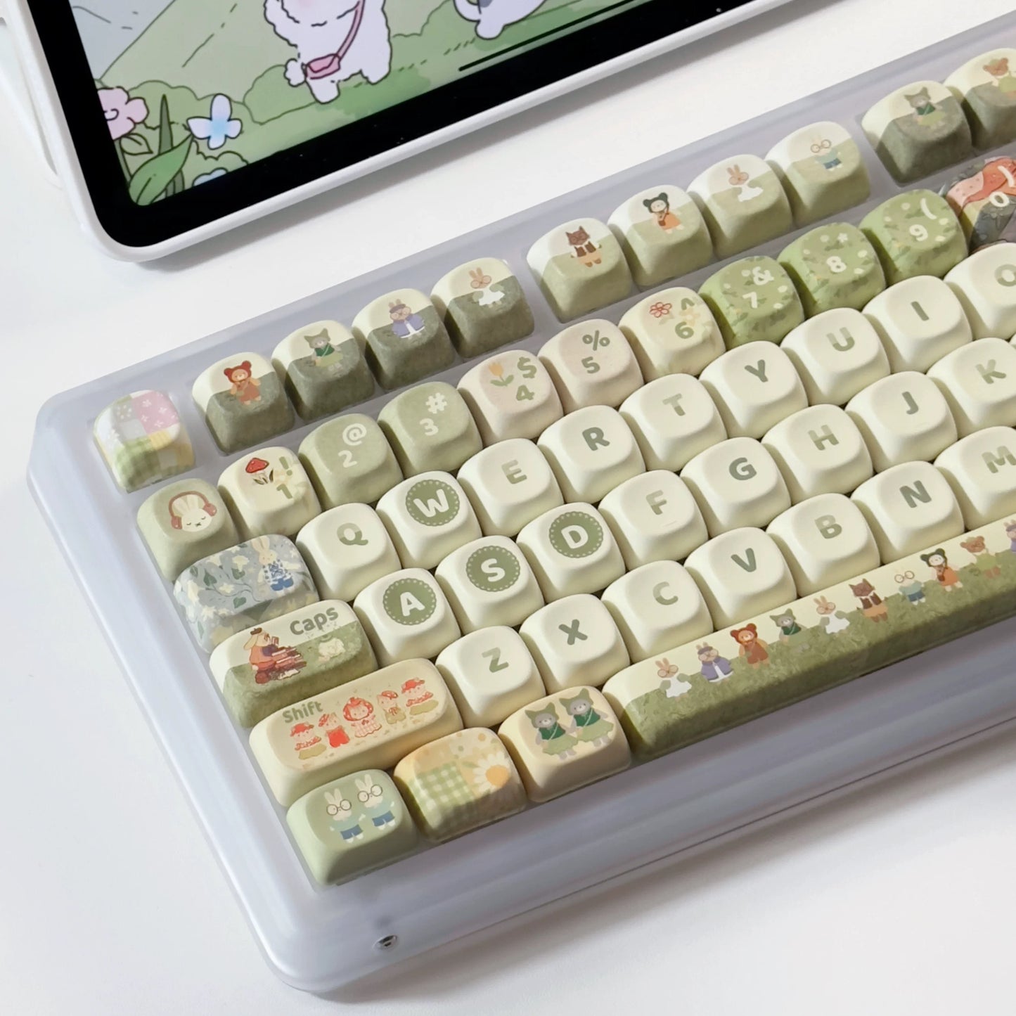 Forest Picnic Keycaps – XOA Profile, 131 Keys for MX Keyboards