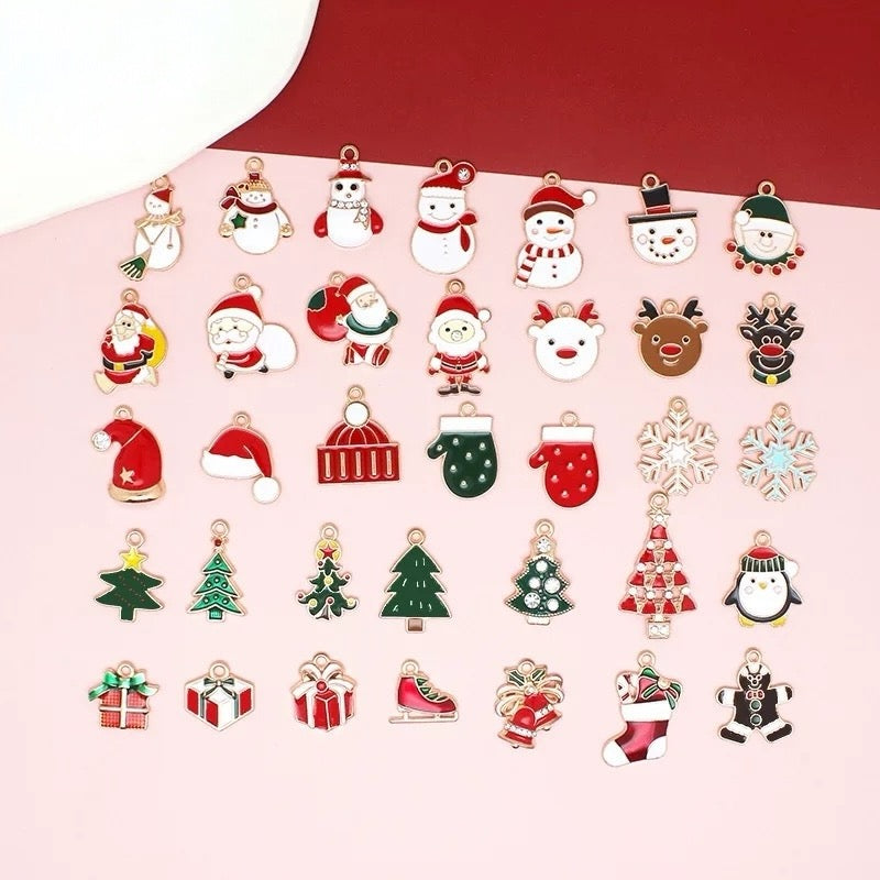Festival Christmas Charms for Jewelry Making
