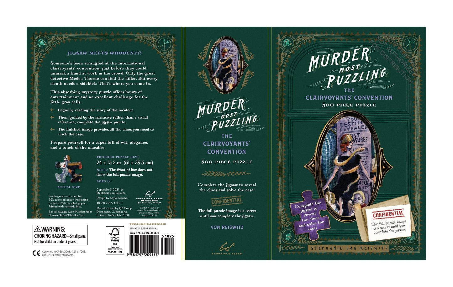 Murder Most Puzzling: The Clairvoyants' Convention 500 Piece Puzzle Chronicle Books