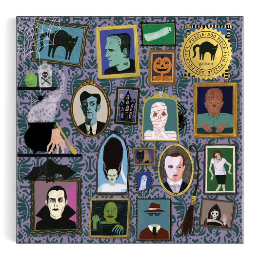 Spooky Portraits 500 Piece Foil Puzzle Galison
