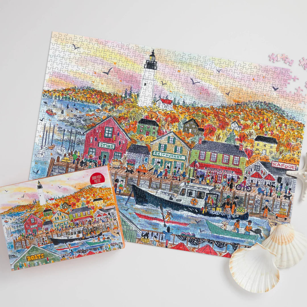 Michael Storrings Autumn By the Sea 1000 Piece Puzzle Galison