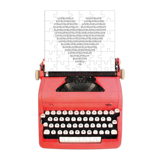 Just My Type Vintage Typewriter 100 Piece Mini Shaped Jigsaw Puzzle