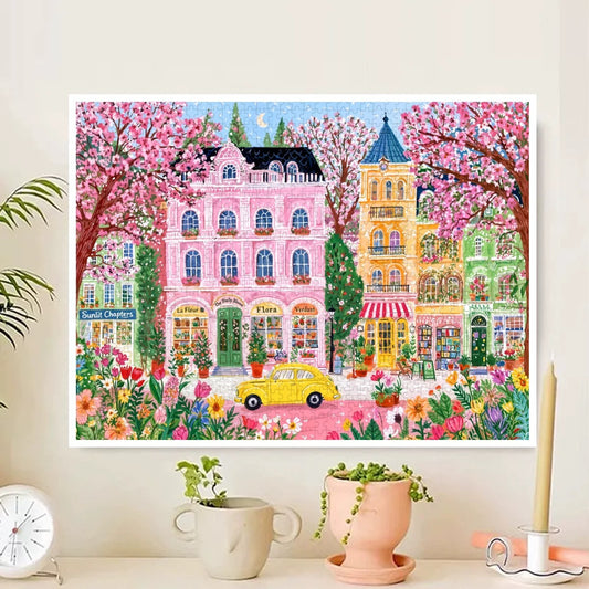 Sakura Blossom Street Jigsaw Puzzle