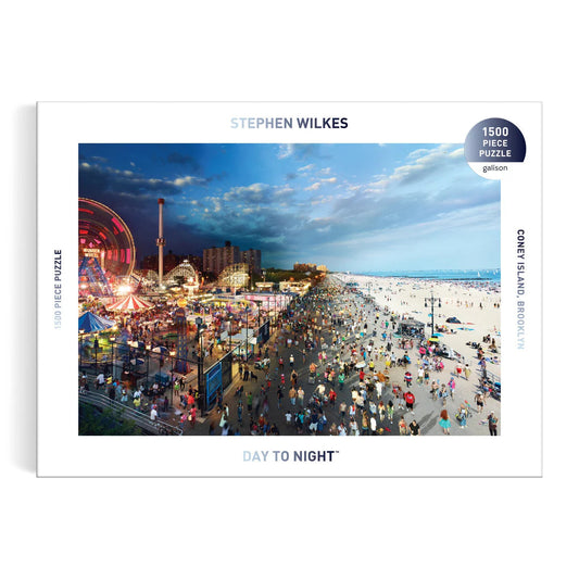 Stephen Wilkes Day To Night Coney Island 1500 Piece Puzzle Galison