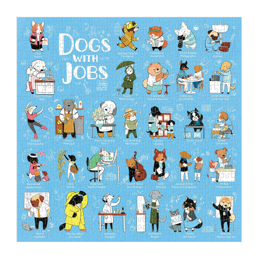 Dogs With Jobs 500 Piece Jigsaw Puzzle Galison