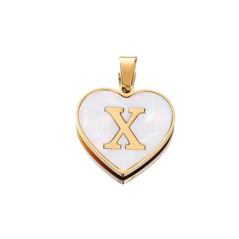 Elegant Heart Alphabet Charms for Jewelry Making