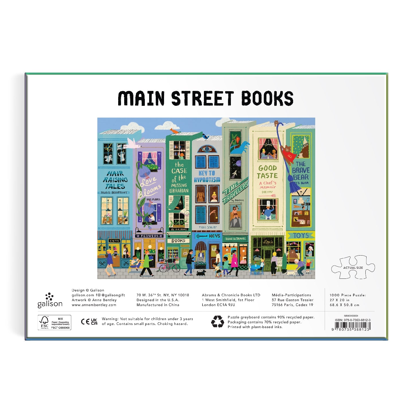 Main Street Books 1000 Piece Puzzle