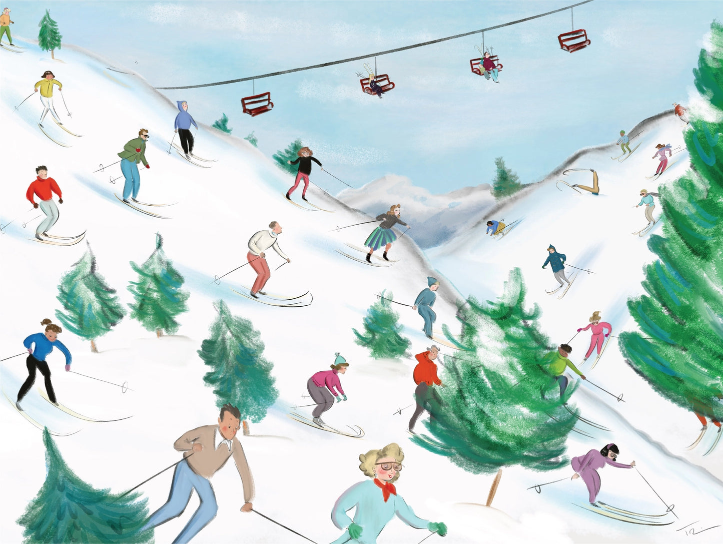 Slippery Slopes 500 Piece Jigsaw Puzzle