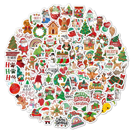 Christmas Tree Graffiti Stickers - 100Pcs V Boutique Studio-New
