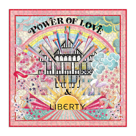 Liberty Power of Love 500 Piece Double Sided Jigsaw Puzzle with Shaped Pieces Galison
