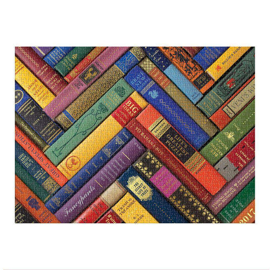 Phat Dog Vintage Library 1000 Piece Foil Stamped Jigsaw Puzzle Galison