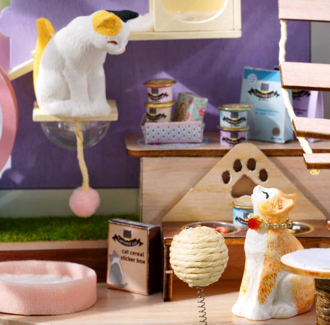 Cat Shop Miniature House – DIY Kit for Cat Lovers