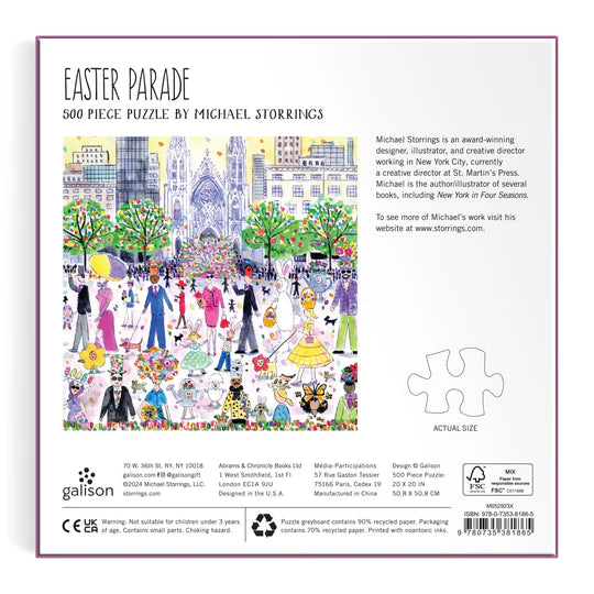 Michael Storrings Easter Parade 500 Piece Puzzle Galison