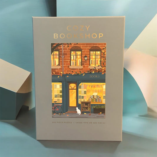 Cozy Bookshop 500 Piece Cozy Bookstore Jigsaw Puzzle Hobbry