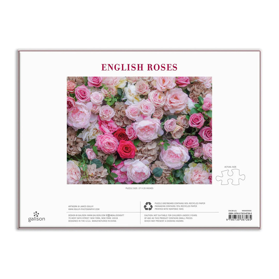 English Roses 1000 Piece Jigsaw Puzzle V Boutique Studio