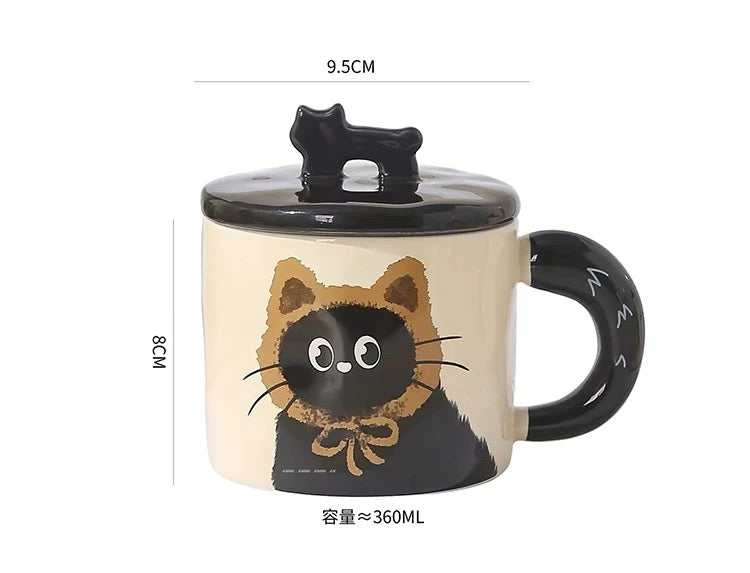 Adorable Cat Ceramic Mug V Boutique Studio