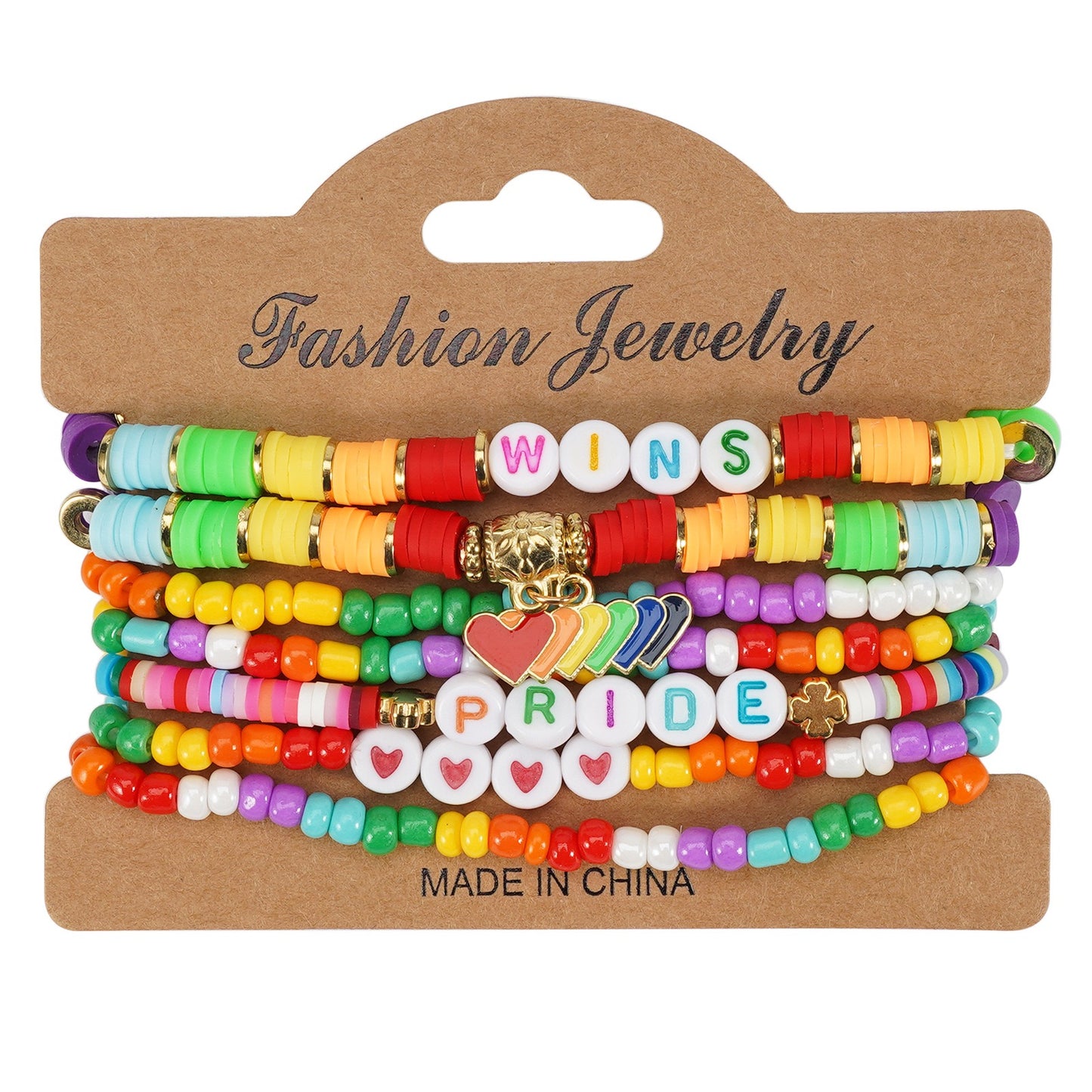 Pride Beaded Bracelet Stack – Rainbow Jewelry for Pride Month