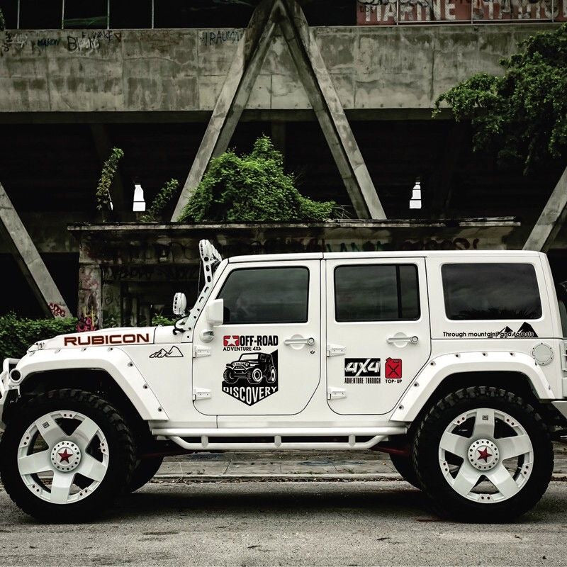 Rubicon 4x4 Off-Road Adventure Decal Set for JEEP Wrangler