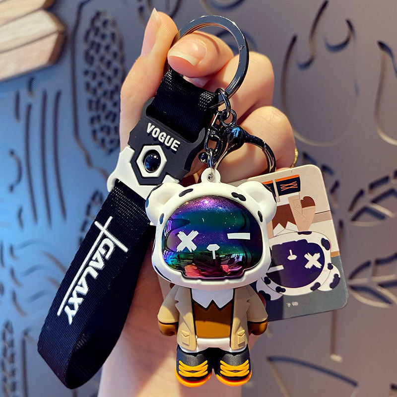 Creative Cute Bear Keychain – Resin Cartoon Pendant for Gifts