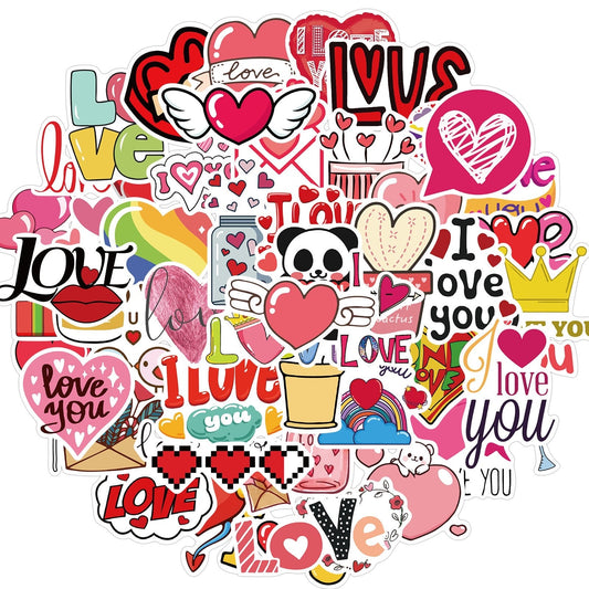 Valentine's Day Stickers - 50Pcs V Boutique Studio-New