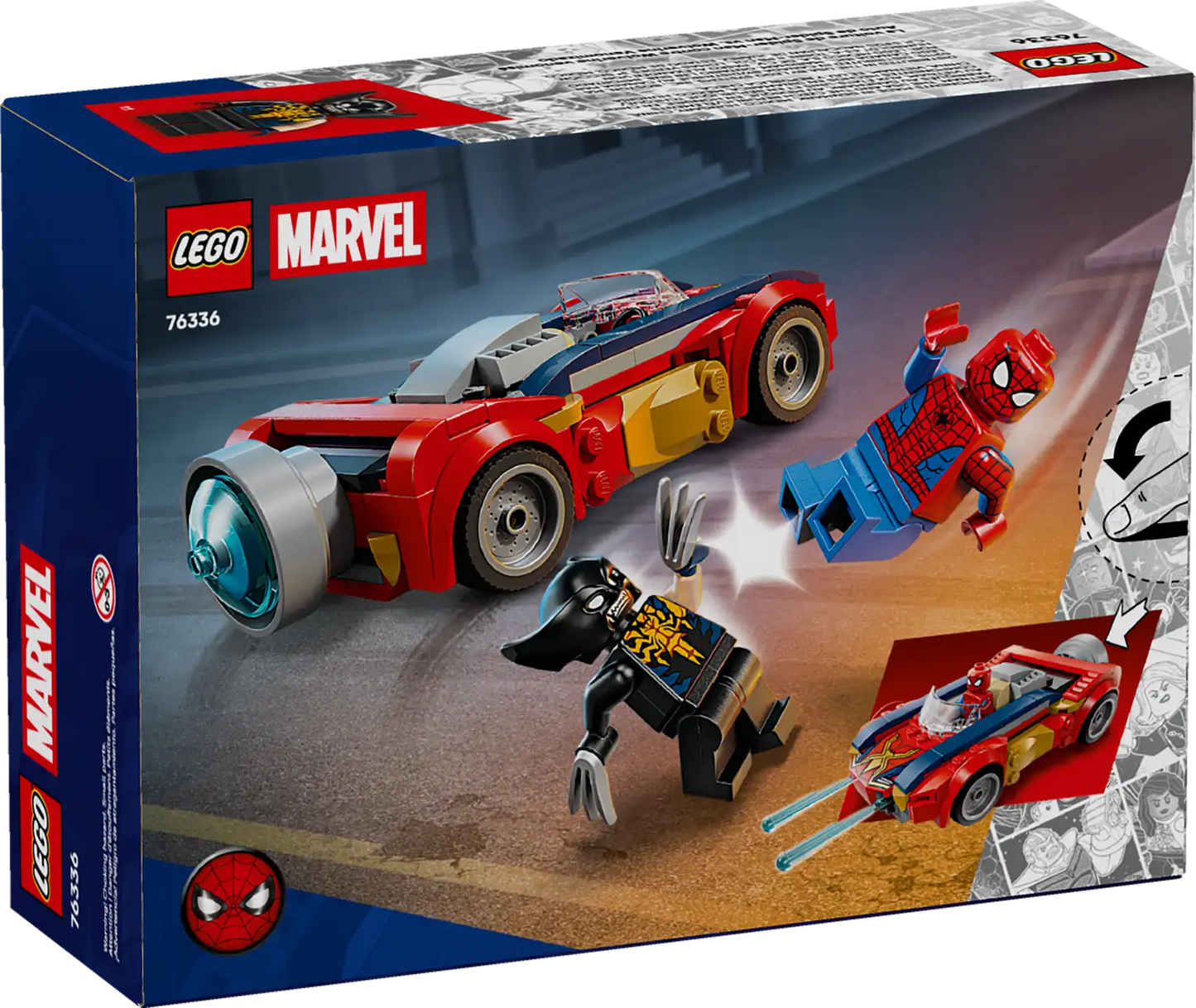 LEGO Marvel Spider-Man Car vs. Venomized Wolverine 76336