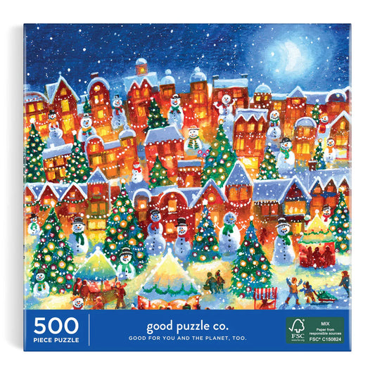 Good Puzzle Co. Little Town Lights 500pc Puzzle