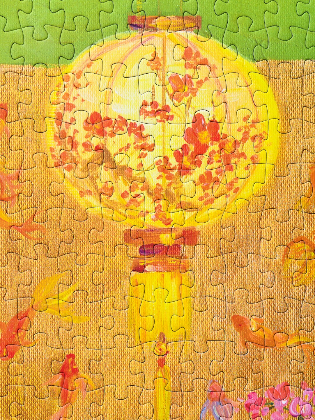 CHILL PUZ Four Gentlemen Among Flowers 500 Piece Puzzle