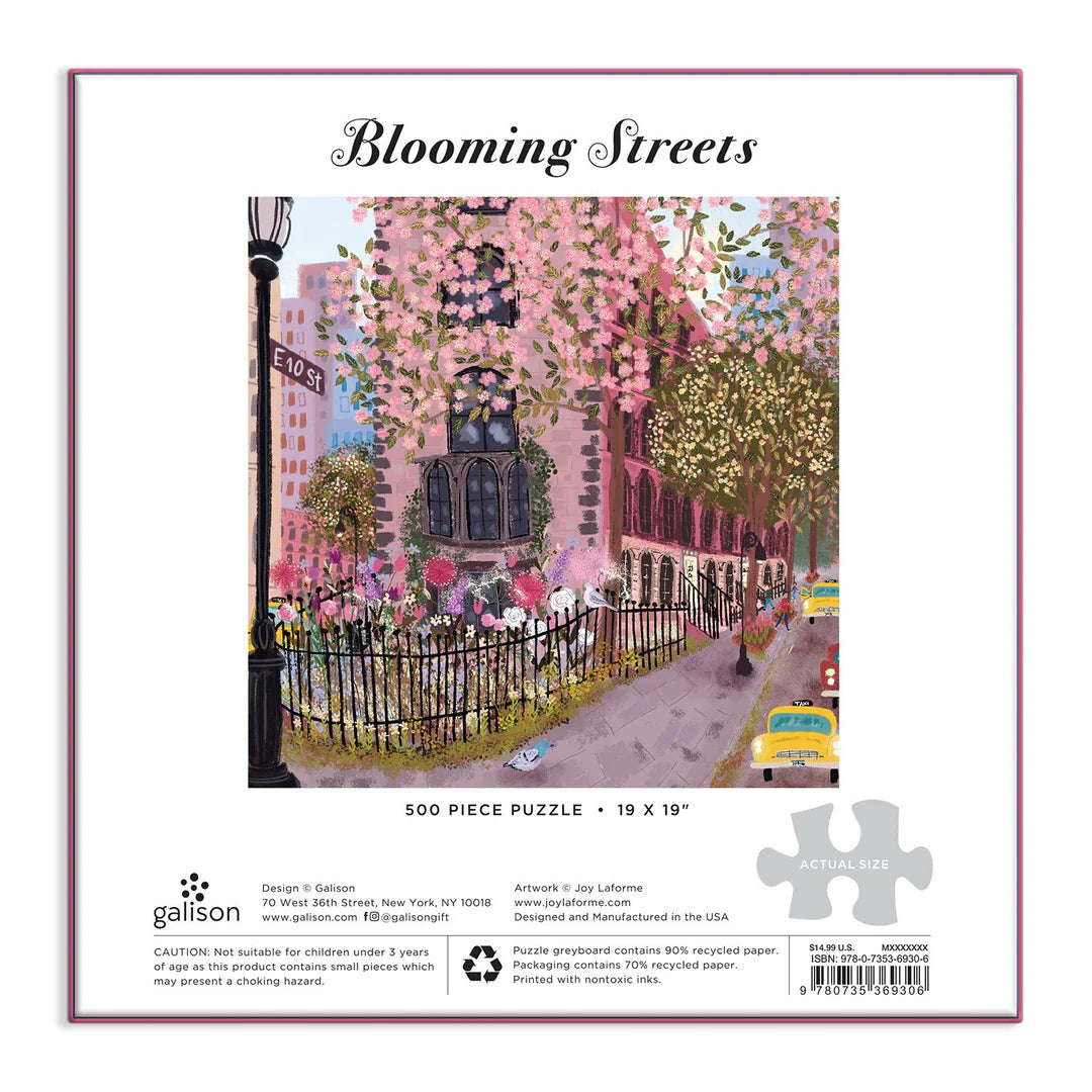 Blooming Streets 500 Piece Jigsaw Puzzle Galison