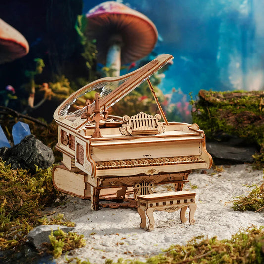 Magic Piano Music Box 3D Wooden Puzzle - DIY Home Decor Gift Robotime