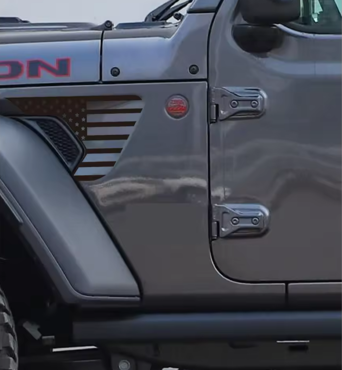 2 Pcs USA Flag Fender Vent Decals – Multi-Color Vinyl Stickers for Jeep