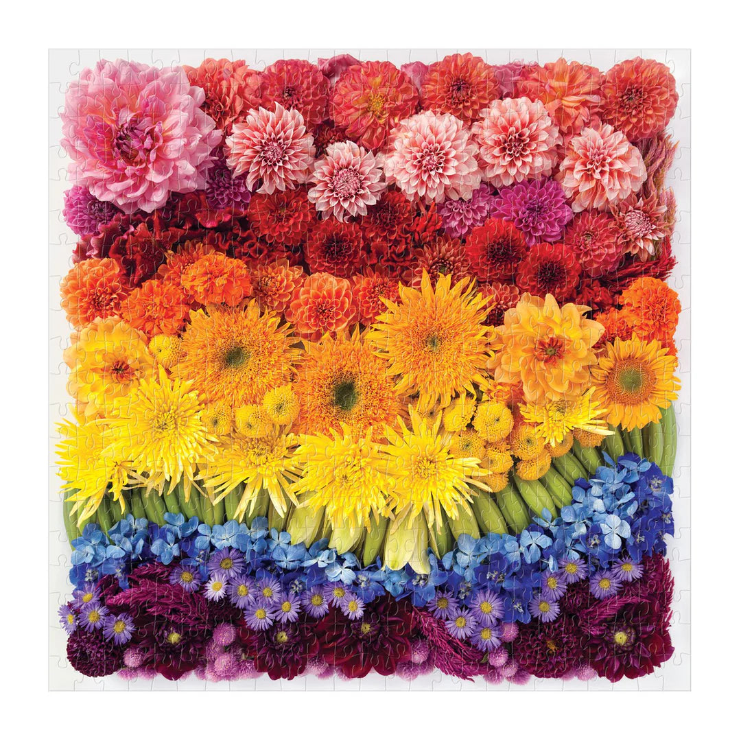 Rainbow Summer Flowers 500 Piece Jigsaw Puzzle