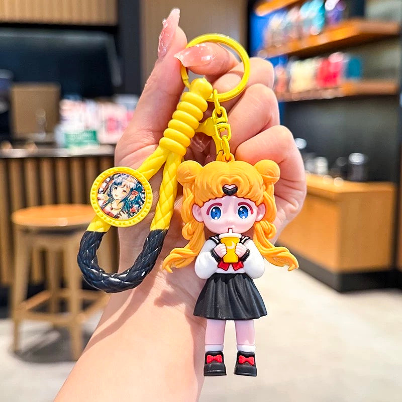 Kawaii Sailor Girl Keychain – Cute Cartoon Bag Accessory