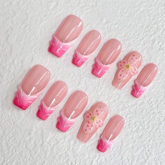 Dreamy Petal Press-on Nails