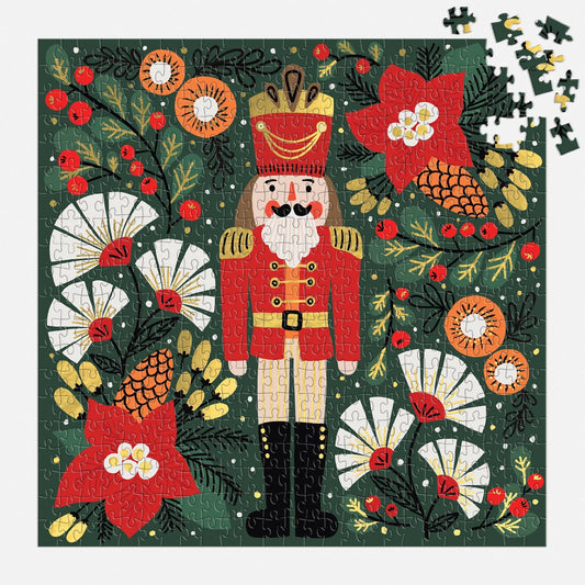 Merry Nutcracker 500 Piece Foil Puzzle Galison